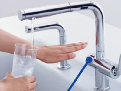 タッチレス水ほうき水栓LF