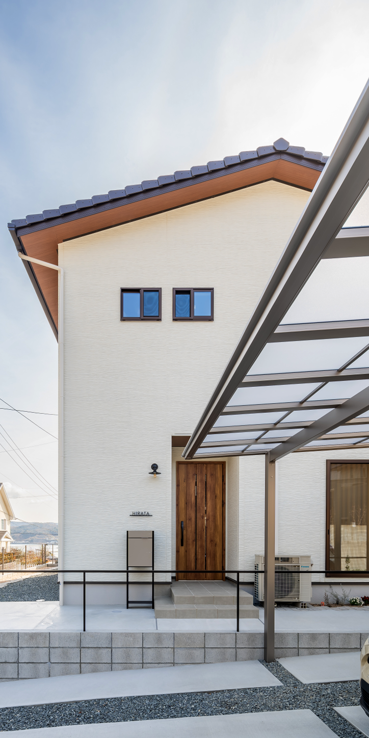 すっきりとしたモダンな外観