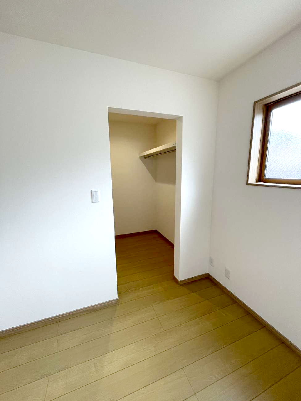 平屋住宅のウォークインクローゼット